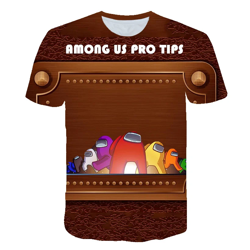 

Among Us Summer Tee Tops 4-16 Years Children 3D Cartoon Impostor Graphic Shirts Funny Game Boys Short Sleeve T-Shirt Kid Tops
