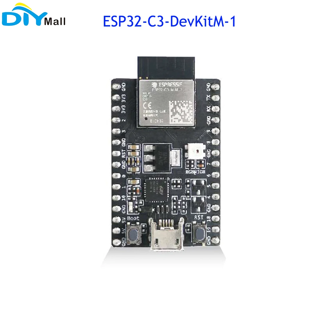 

ESP32-C3-DevKitM-1 Development Board Based On ESP32-C3-MINI-1 WiFi Blue-tooth-compatible BLE Support Windows Linux macOS