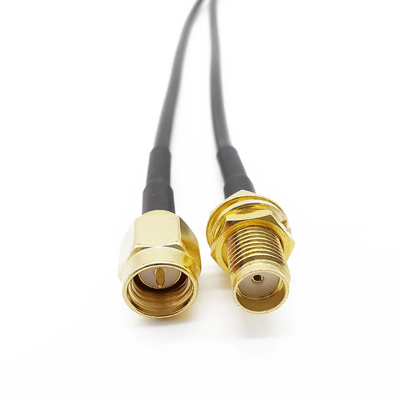 Кабель удлинитель с разъемом SMA на гнездо RF коаксиальный кабель RG174 3 м 6 9