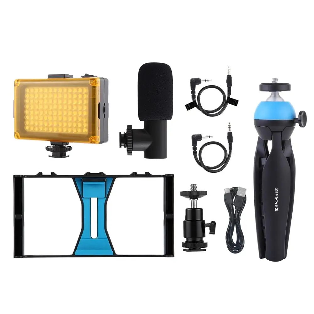 

PULUZ Smartphone Video Rig Filmmaking Recording Handle Stabilizer Bracket for iPhone, Galaxy, Xiaomi, LG and Other Smartphones