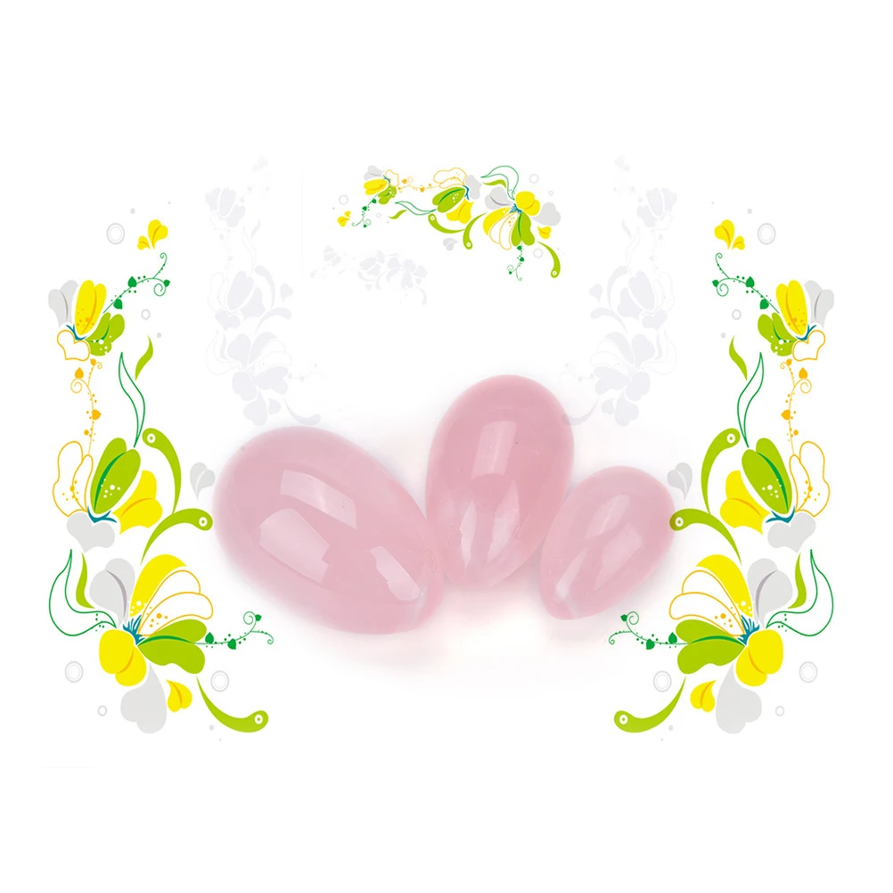 1 шт. 3 размера натуральный розовый кварц яйцо Нефритовое Яйцо Упражнение