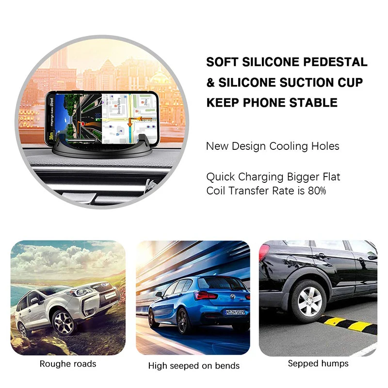 10 Вт Беспроводное зарядное устройство для быстрой зарядки автомобильное Samsung S9