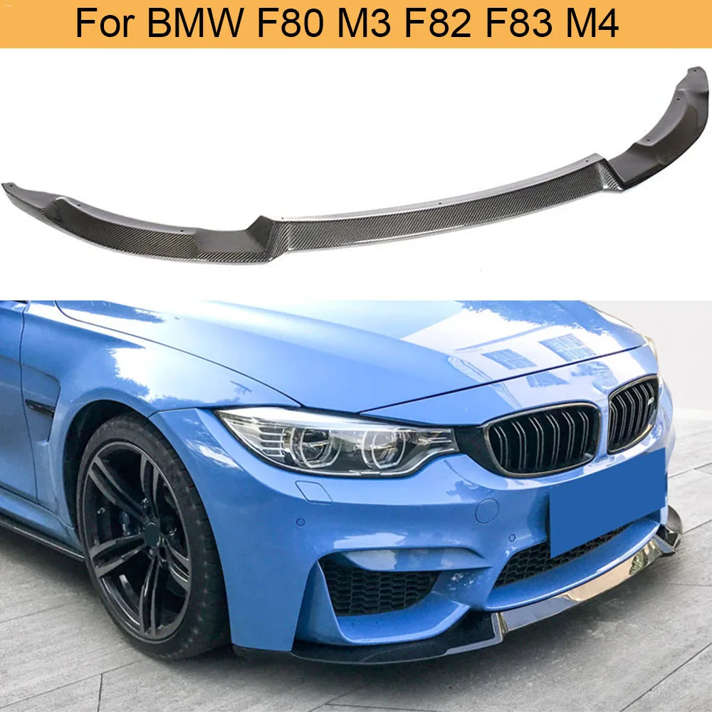 Автомобильный передний бампер из углеродного волокна разветвители для BMW F80 M3 F82