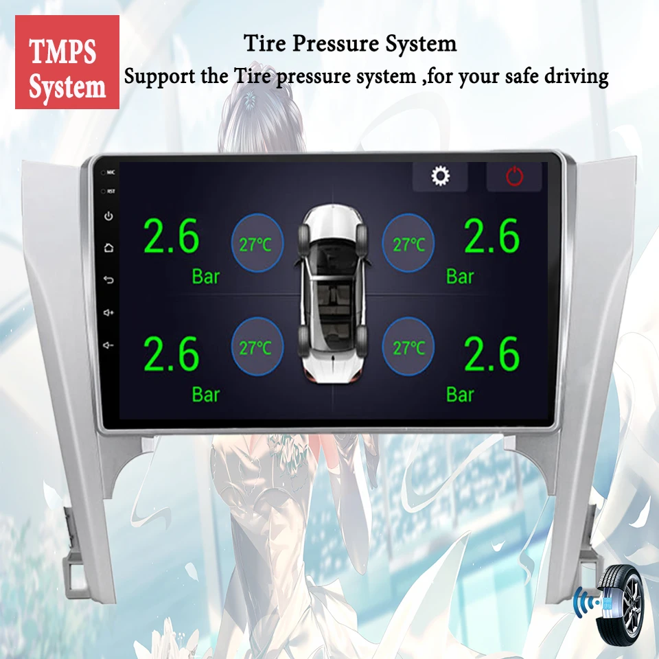 Octa Core 1280*720 Android 10 автомобильный DVD GPS Радио HU для Toyota Camry V50 2012 2014 с 4G Lte Wi-Fi Mirror-Link SWC