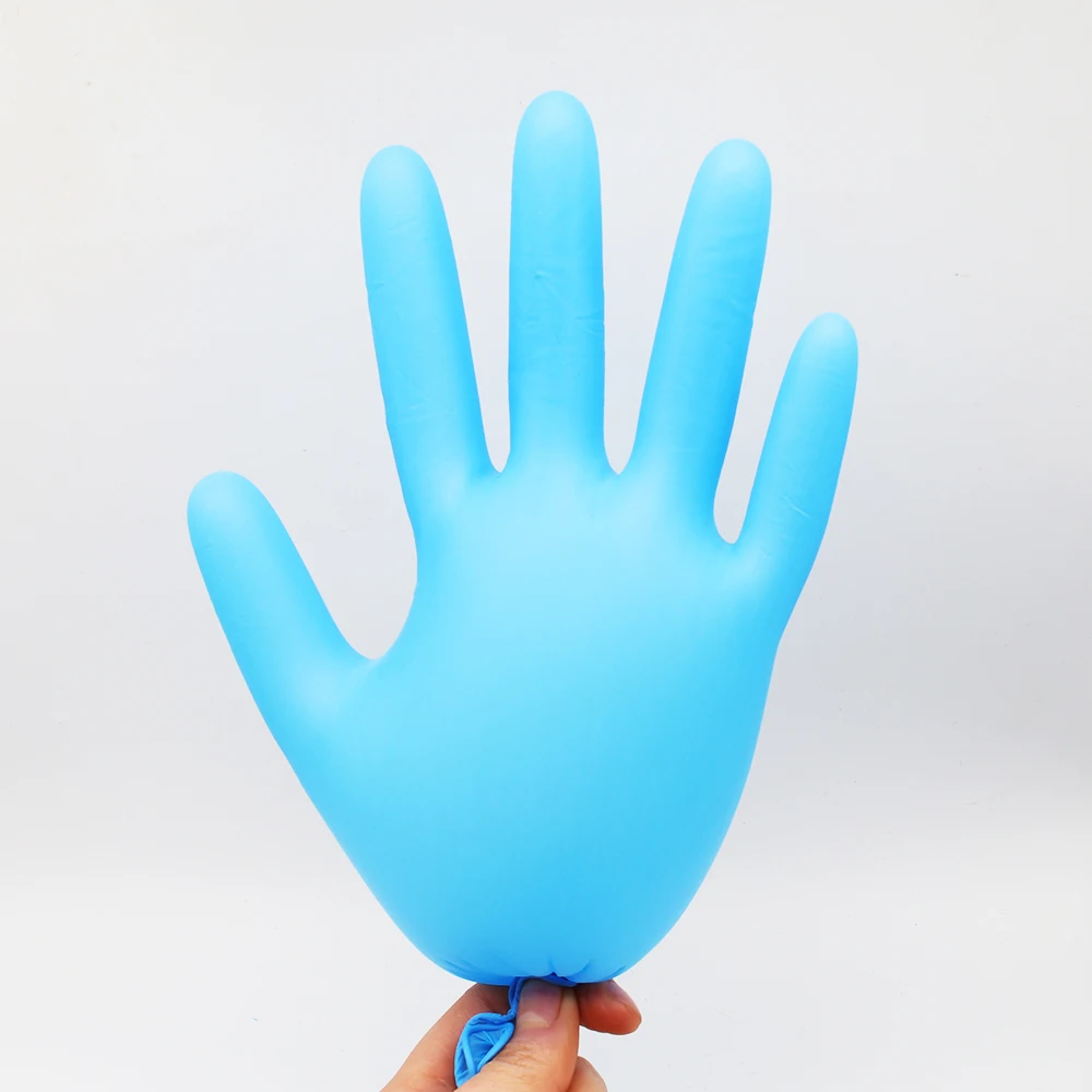 

Intco Nitrile Gloves Synthetic Nitrile Vinyl Gloves Blue Gloves Latex Powder Protein Free Disposable Gloves 20 50 100Pcs Stock