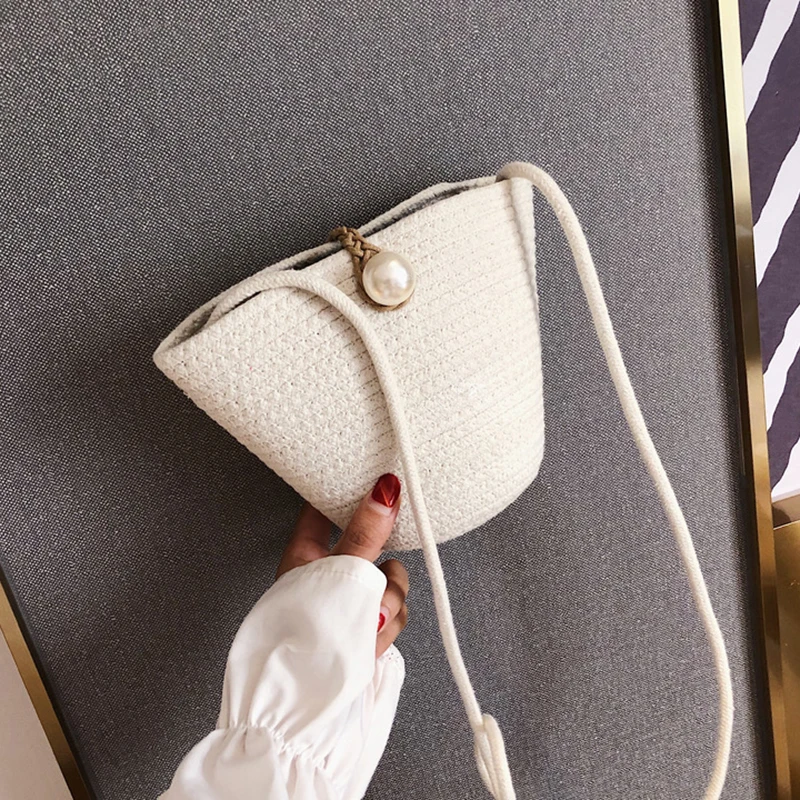 

Mori Woven Bucket Bag Women's New Summer Straw Cross-Body Bag All-match Shoulder/Crossbody Bag