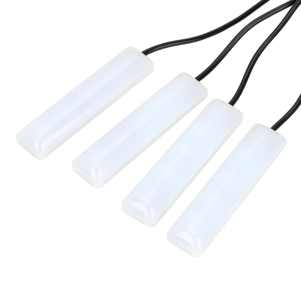 FORAUTO 4 шт. RGB Автомобильный светодиодный напольный светильник для приборной