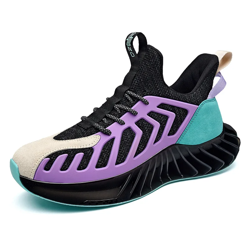 

Etienne Jr Men Spring Blade Sneakers Luminous Leisure Sports Shoes Shallow Rubber Soles Travel Light Anti-Odor Gym Shoes