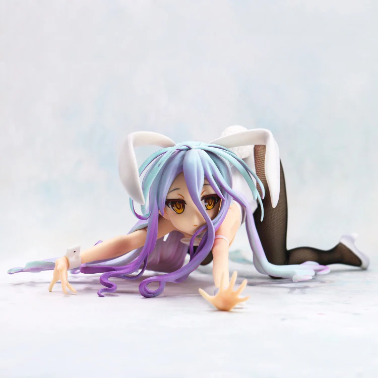 

Japan Anime Shiro NO GAME NO LIFE Anime Figurine Cute Bunny Girl Sexy Girl PVC Model Doll Anime Figure Girl 1/7 Scale with Box