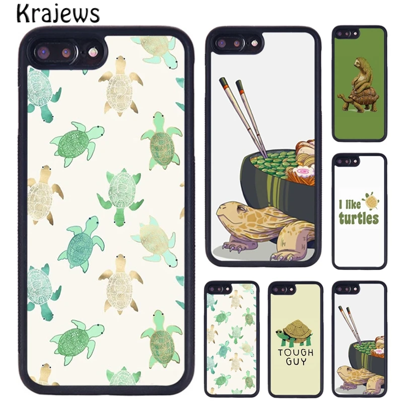 Чехол для телефона с милой черепашкой чехол из ТПУ iPhone 5 6 S 7 8 Plus 11 Pro X XR XS Max samsung Galaxy