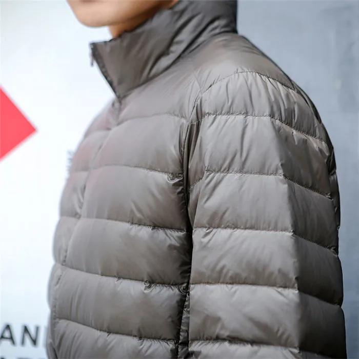Autumn Ultralight Men's Down Jacket Men White Duck Large Size Casual Short Coat Sobretudo Masculino Casaco 002 | Мужская одежда