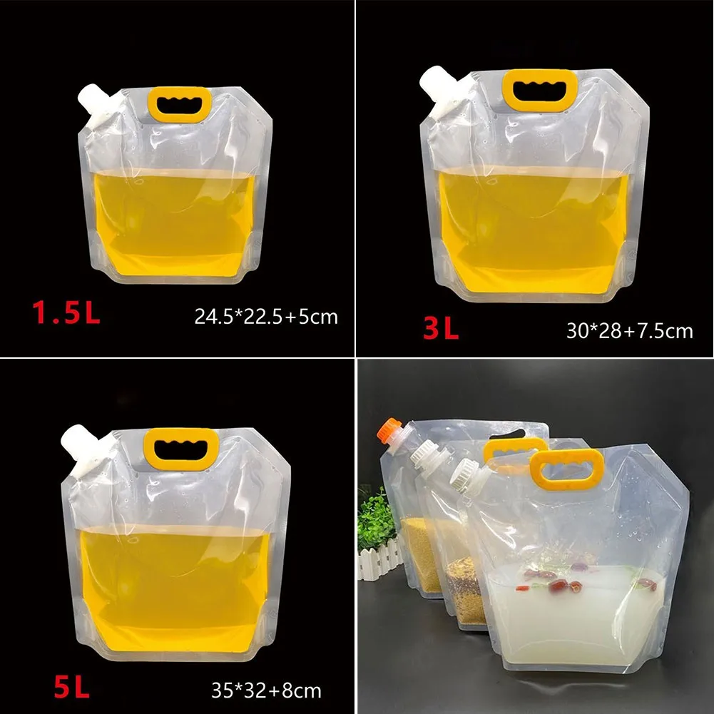 

1 X Beer Packaging Bag 1.5/2.5/5L Stand-up Plastic Drink Packaging Bag Pouch Beer Beverage Container Fruit Juice Coffee Party