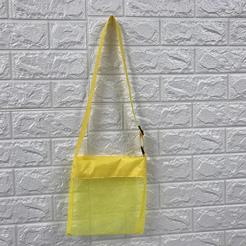 Yellow Пляжная сумка для улицы, детские игрушки, быстрая сумка для хранения, инструмент для копания песка, сетчатый мешок для хранения, хороший подарок для детей - Цвет: Yellow