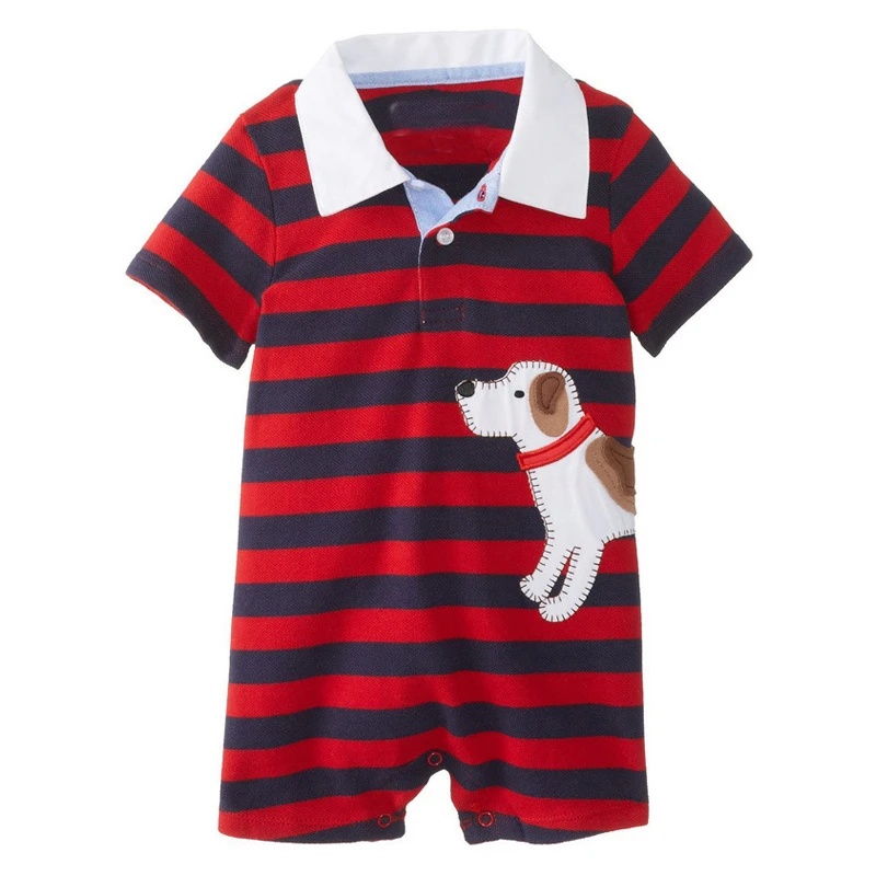Baby Rompers Summer Boy Clothing Sets Roupas Bebes Newborn Clothes Roupa Infant Animal Jumpsuits |