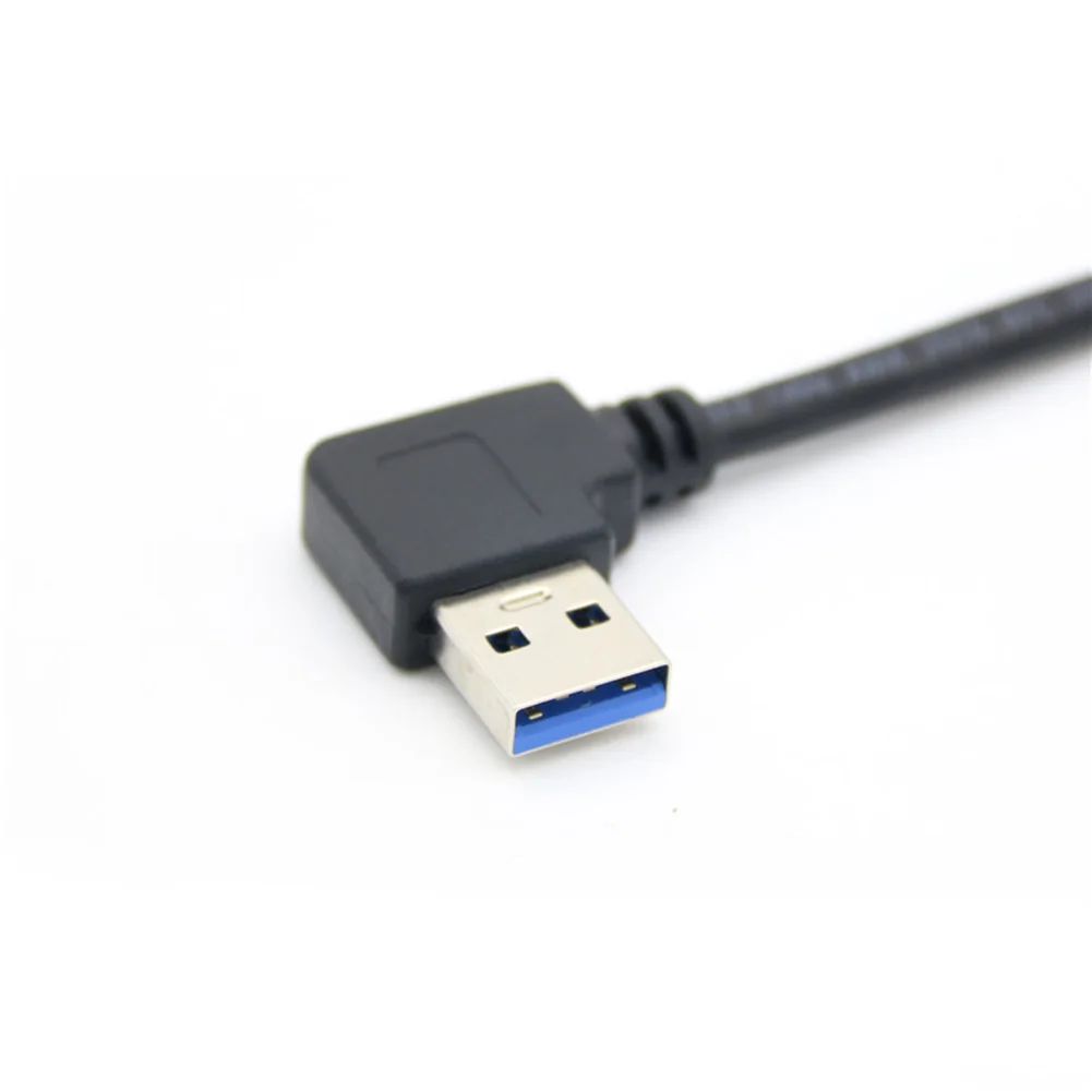 USB 3 0 тип A папа 90 градусов левый угловой к Тип правый удлинитель|Компьютерные