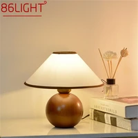 86light dimmer modern mushroom table lamp nordic wood desk lighting led for home bedroom decoration