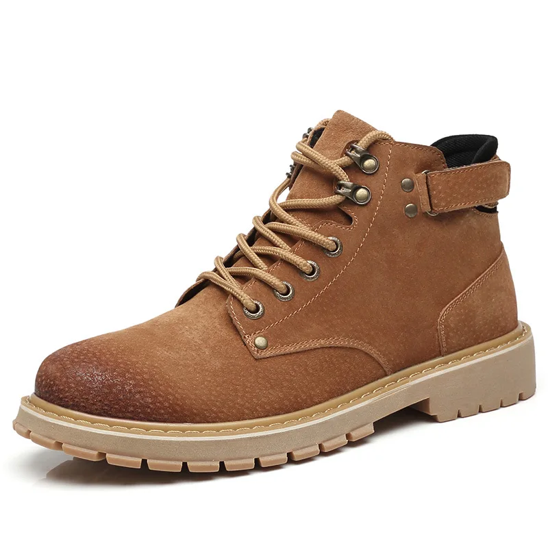 Новинка Мужские военные ботинки Армейские мужские ботильоны из натуральной кожи