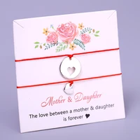 a set mother daughters heart bracelets best friends women girl jewelry christmas gift drop shipping