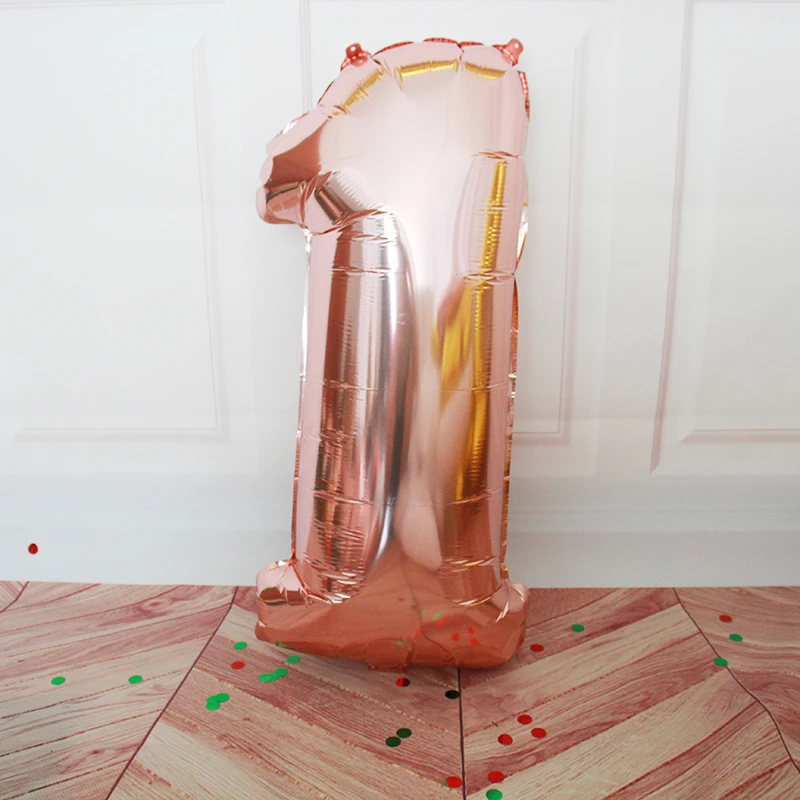 Воздушный шар розового золотого серебряного черного белого цветов 1 шт. | Дом и