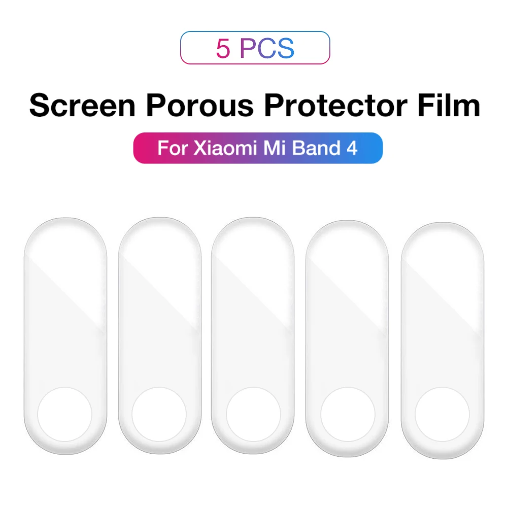 

5 Pcs Screen Protector TPU Soft Film For Xiaomi Mi Band 4 Smart Bracelet Anti-scratch HD Smartwatch Screen Protective Film