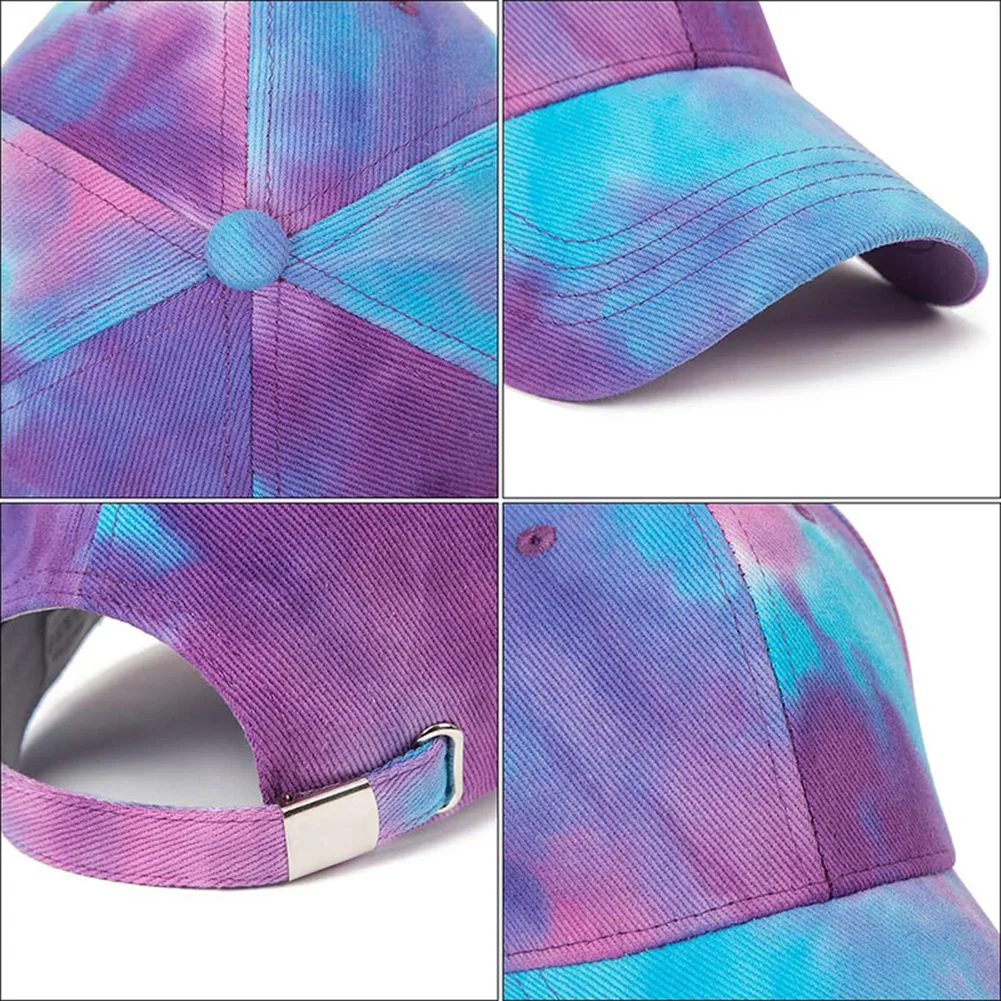 

Unisex Stylish Tie Dye Anti UV Breathable Outdoor Sports Cotton Hat Baseball Cap Summer Hat Sports Cap Baseball Hat Baseball Hat