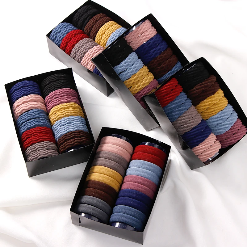 20/66 шт./компл. женские цветные базовые нейлоновые эластичные резинки для волос