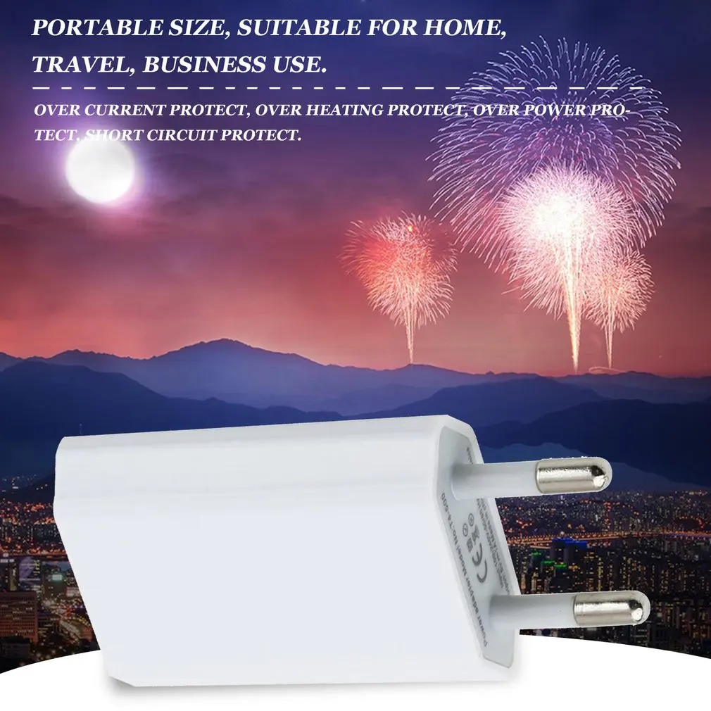 USB-зарядное устройство с европейской вилкой для быстрой зарядки универсальный