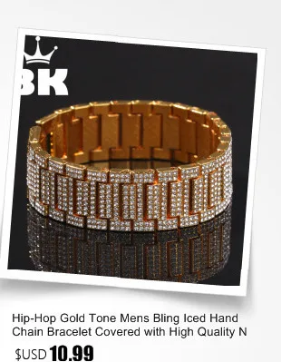 2 ряда Кристалл Iced Out Мужчины Леди Bling теннис прекрасный браслет в стиле хип-хоп " панк браслет
