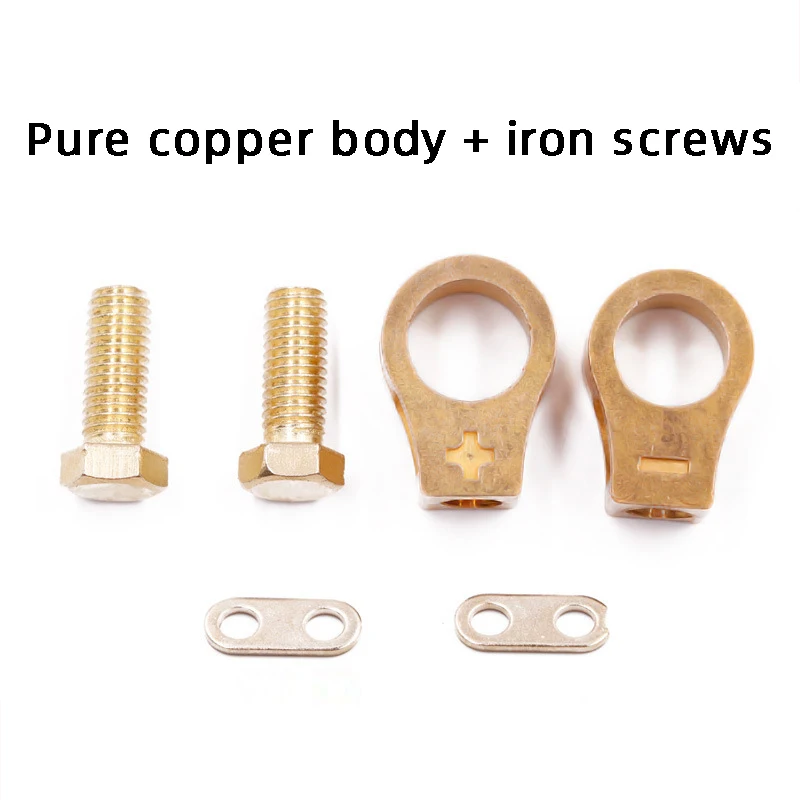 Медная клемма автомобильного аккумулятора зажим для кабеля верхняя быстрая