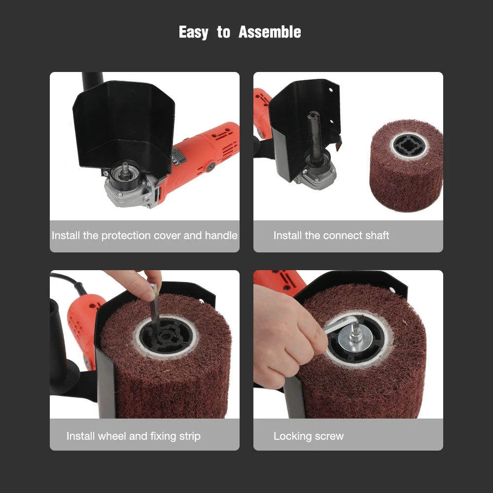 

M10/M14 Burnishing Polishing Multifunctional Electric Angle Grinder Machine Attachment Accessories Metal Steel Wood Sander