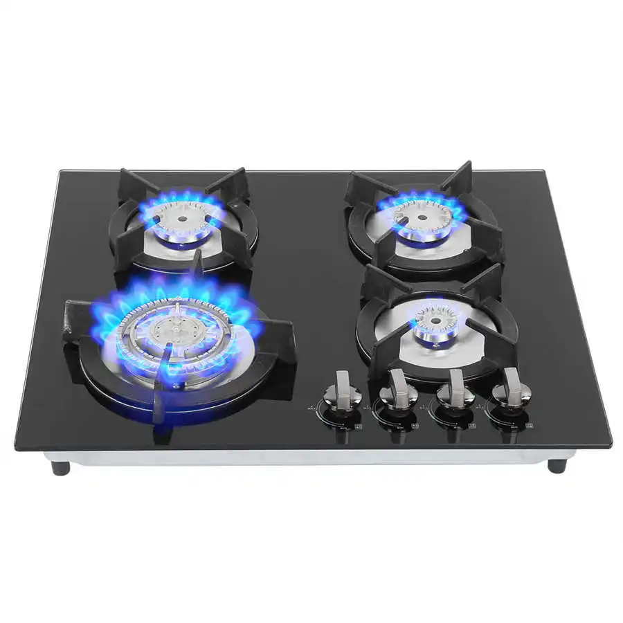 Household 4 Burners Liquefied Gas Stove Cooker Kitchen Cooking Accessory Appliance Cookware With Flameout Protection Device | Бытовая