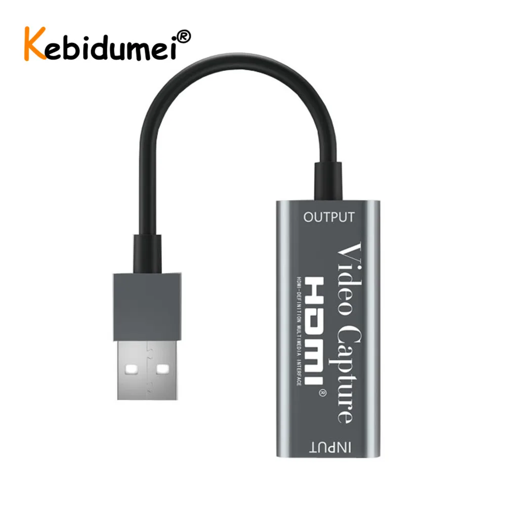 USB карта для захвата видео совместимая с HDMI записывающая коробка PS4 игр DVD