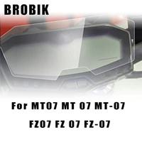 brobik motorcycle speedometer scratch cluster screen protection film protector for mt07 mt 07 mt 07 fz07 fz 07 fz 07