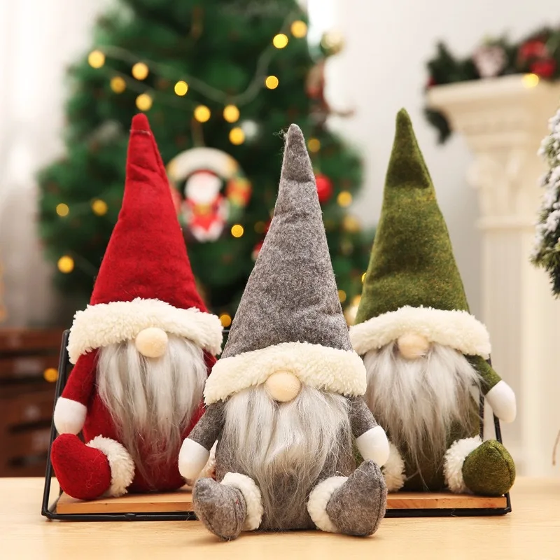 

Santa Claus Christmas Doll Merry Christmas Decorations for Home Elk Christmas Ornaments Xmas Tree Decor 2021 Navidad Natal Gifts