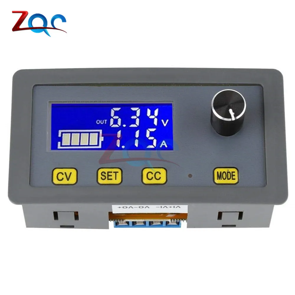 Регулируемый понижающий модуль преобразователя источника питания DC 6 32V to 0 5A ЖК