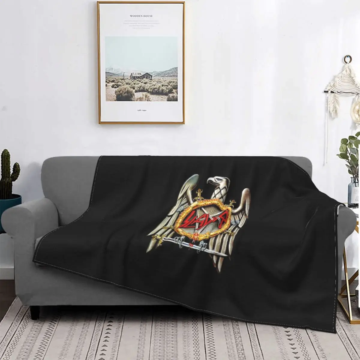 

Manta de línea de sangre de águila, colcha para cama a cuadros, cubierta de playa, manta Kawaii, toalla de playa de lujo