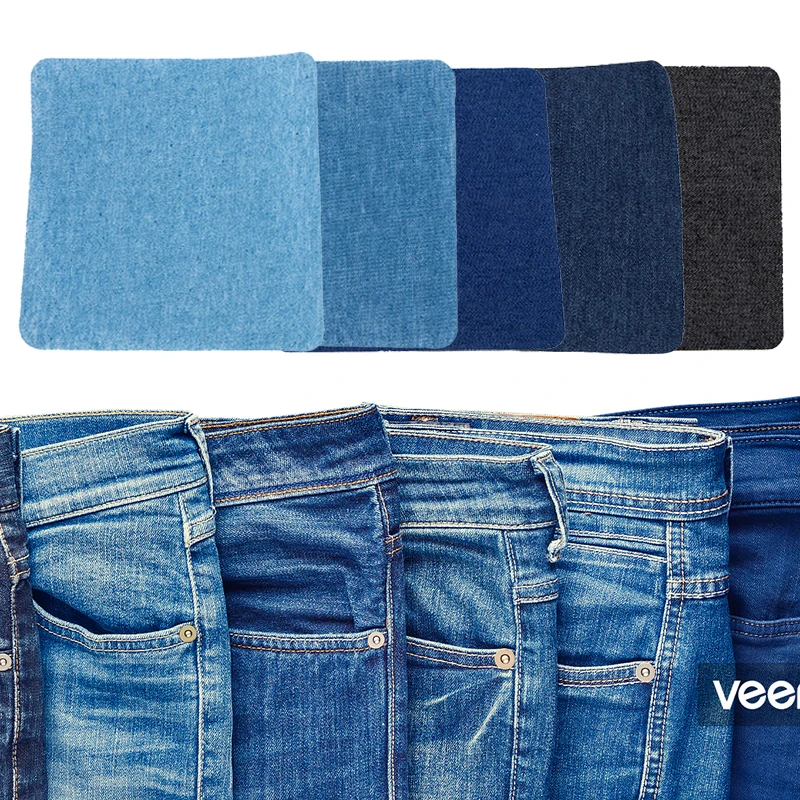 1 пара глаженых джинсовых нашивок сделай сам для ремонта тканей одежды