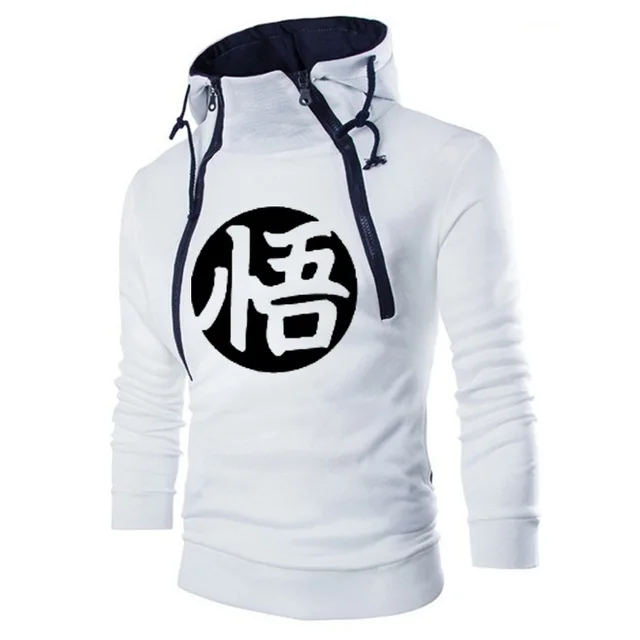 

2021 New Men's Anime Z Goku Casual Sweatshirt Fashion Spring Autumn Double Zippers Comfortable Sweatshirt Long Sleeve Hoody