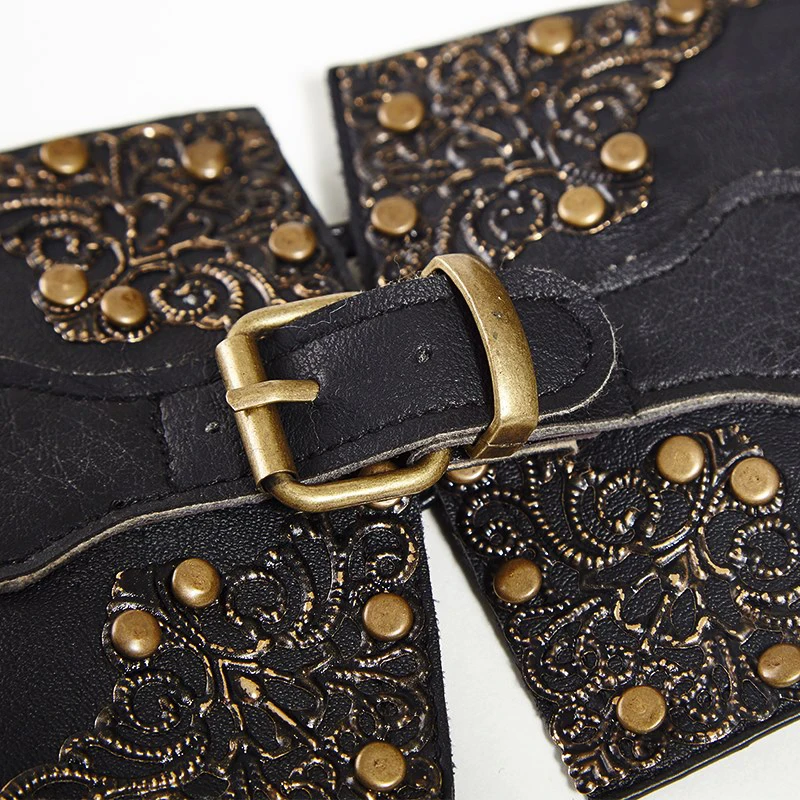 Панк рейв Готический Ретро дворцовый узор черный корсет формирователь сборка