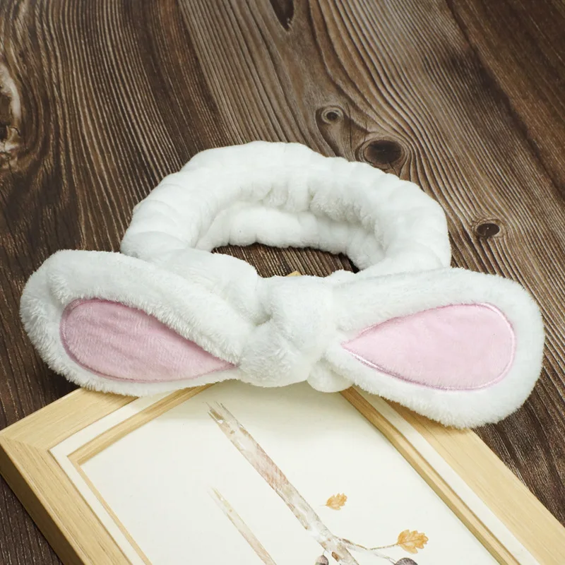 

Women Makeup Turban Coral Fleece Headband Wash Face Hair Bands Girls Elastic Top Knot Head Band Girls Headwear Hair Accessories