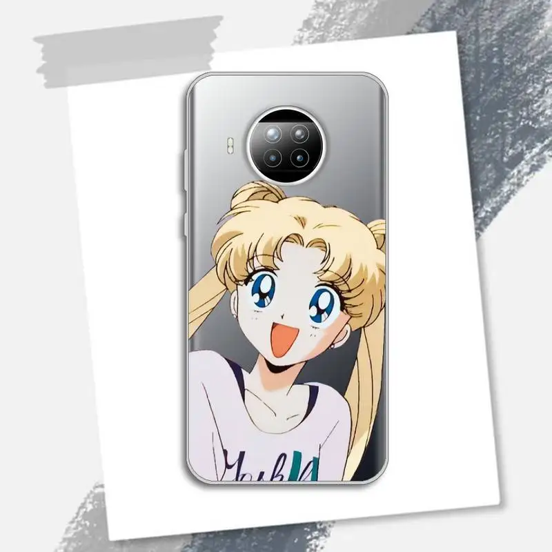 

Sailor moon figure cute Phone Case Transparent for Xiaomi Redmi note 10 t 8 9 pro lite 11