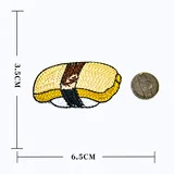 New Japanese Food Sushi Patches Iron On Cheap Embroidery Patch Applique Parches Ropa For Clothing Stripes Stickers DIY | Дом и сад