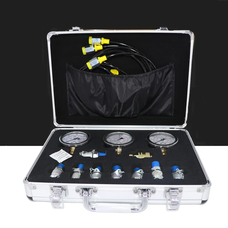 Портативный гидравлический тестовый манометр механический экскаватор набор