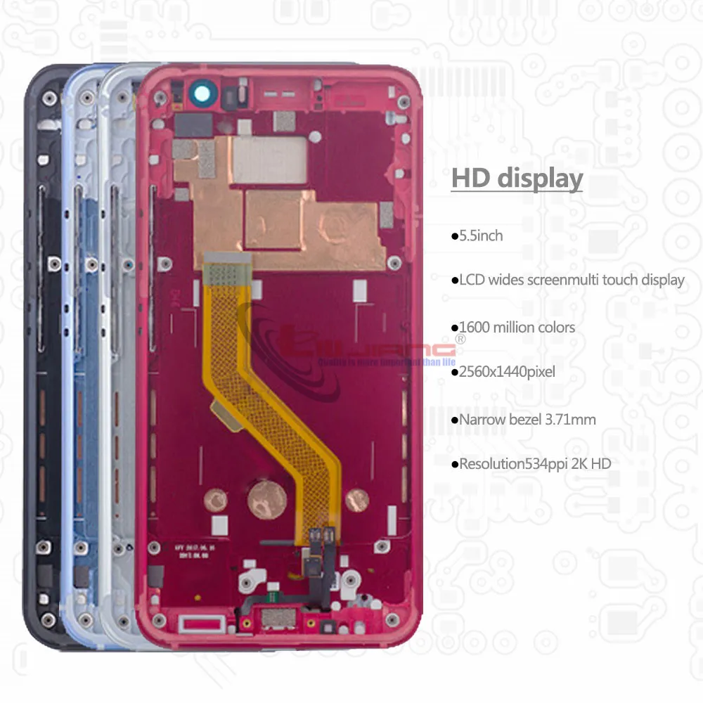 Дисплей для htc U11 U-3w U-1w ЖК-дисплей кодирующий преобразователь сенсорного экрана в сборе запасные части для htc U11 ЖК-дисплей