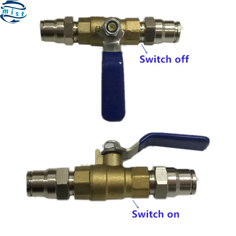 

A46 For high pressure mist system slip lock tubing valve 3/8'' Pipe switch on or witch off