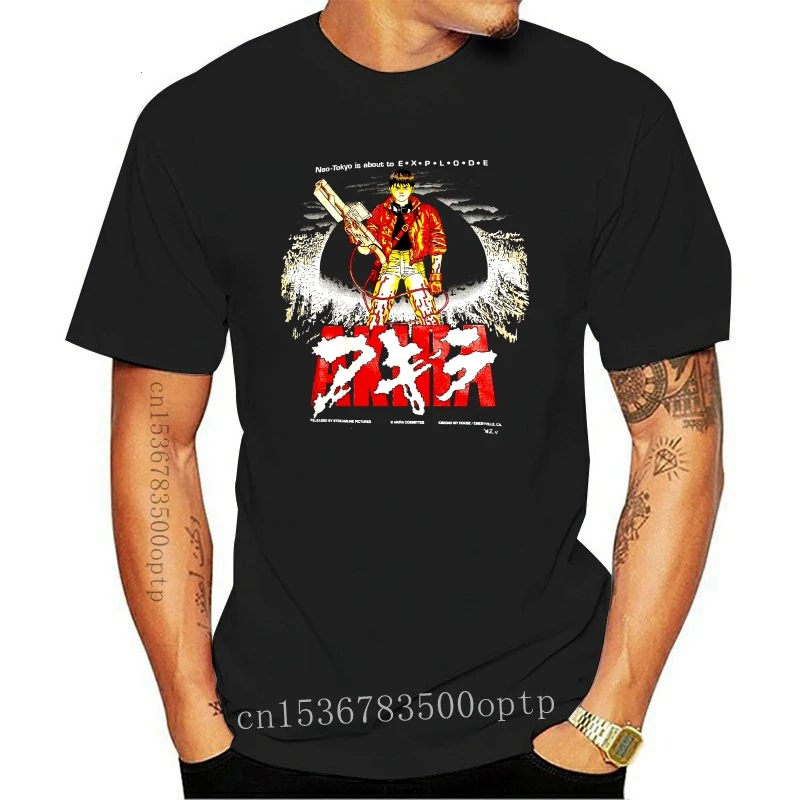 

New Vintage 1989 Akira 80s T Shirt StedmanTag 5050 Manga Anime Reprint Cool Tops Tee Tshirt