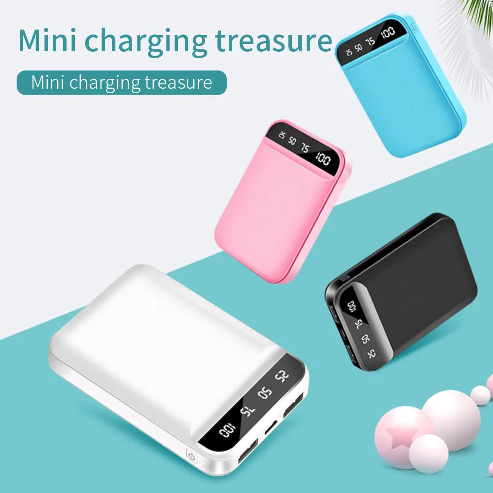 Миниатюрный внешний аккумулятор FLOVEME с usb/микро usb портами 6000/10000 мАч