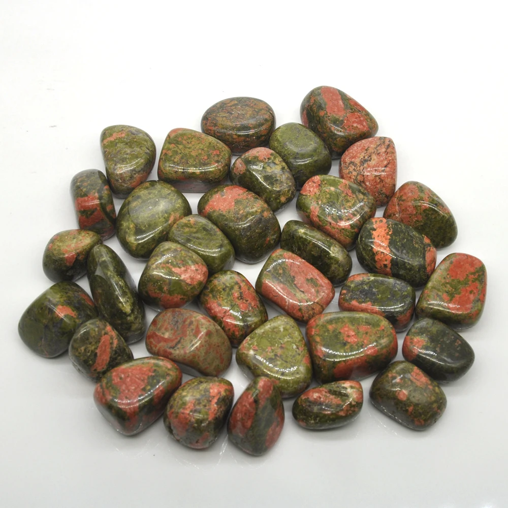 

100g Natural Unakite Tumbled Stones Bulk Healing Crystals Reiki Polished Gemstones Gem Raw Aquarium Decoration Minerals