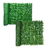 artificial leaf screening roll uv fade protected privacy hedging wall landscaping garden fence balcony screen