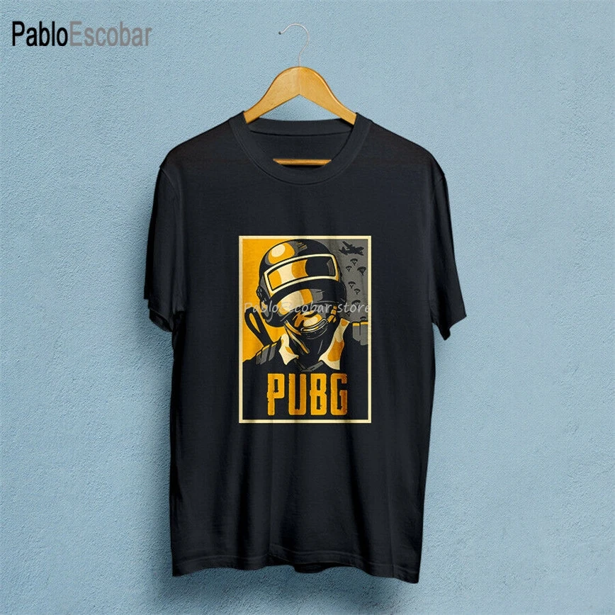 

Pubg Helmet Mask Black T-Shirt Tops Tee Tee Shirt New Fashion Design men summer t-shirt brand tops euro size
